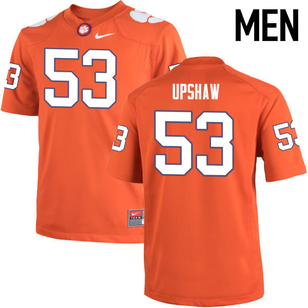 Men Clemson Tigers #53 Regan Upshaw College Football Jerseys-Orange